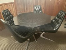 Chrome craft “Star Trek” table and chairs in Aurora, Illinois