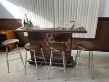 Mid Century Modern bar and stools in Aurora, Illinois