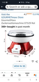 Cotton candy maker in Ramstein, Germany