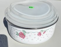 Nesting Metal Bowls w/Lids in Warner Robins, Georgia