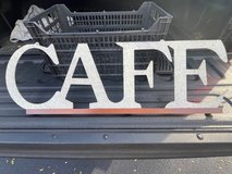 CAFE metal sign like new condition in Batavia, Illinois