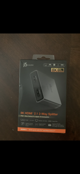 8K 2.1 2 Way Splitter HDMI j5create in Riverside, California