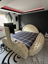 king size bed with tv in very good condition smoker and pet free I can delivery and set up the bed in Ramstein, Germany