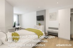Fully Furnished, Near Bosch, Trumpf & Thales 1-room apartment (11) with internet, air conditioni... in Stuttgart, GE