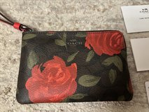 New Coach Corner Zip Wristlet - Rose Floral Print in Chicago, Illinois