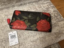 New Coach Zip Around Wallet - Camo Rose Floral Print in Chicago, Illinois