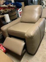 newly reupholstered leather recliner in Lawton, Oklahoma