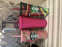 Starbucks cups in Byron, Georgia