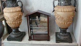 Vintage 3 tier open space pavilion mini-curios show case / fabricated in the 50's in Fort Bliss, Texas