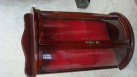 2 tier Oval shape mini-curios  show case / could used as a wall fixture or stand upright./  Fabr... in Fort Bliss, Texas