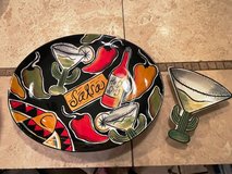 Vintage Clay Art Mexican Platter & Bowl in Travis AFB, California