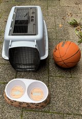 Pet cage and bowl in Ramstein, Germany
