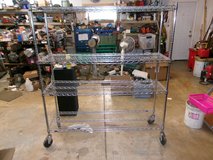 Metro 4 tier Stainless Steel shelving unit with wheels in Glendale Heights, Illinois