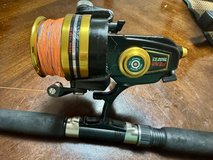 Jigging rod with Penn 7500SS Spinning Reel Made In USA Black And Gold high speed 4.6:1 in Okinawa, Japan