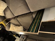 Green dresser with round mirror in Alamogordo, New Mexico