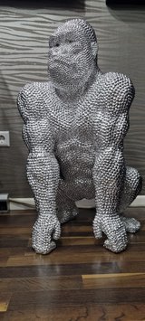 Very nice Design Gorilla Silver 80cm high in Baumholder, GE