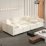8 Seater Oversized Corduroy Modular Sectional Sofa, U Shaped Modular Couch with Storage, Convert... in Los Angeles, California
