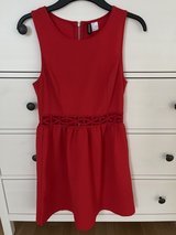 Cute red dress in Ramstein, Germany