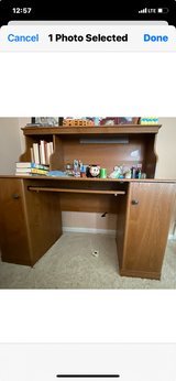 Oak desk with hutch in Kingwood, Texas