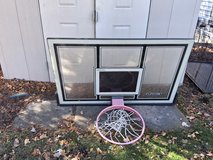 Basketball backboard in Chicago, Illinois