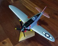 Hard Carved & Painted Model, Republic P47 Thunderbolt 16" wingspan in Plainfield, Illinois