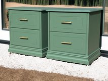 Bedroom Nightstands End Tables Solid Wood Olive Green Satin New in Kingwood, Texas