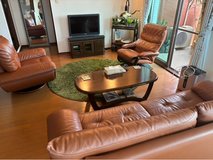 Quality leather couch in Okinawa, Japan