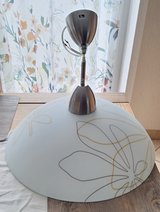 Metal pendant light with frosted glass in Spangdahlem, Germany