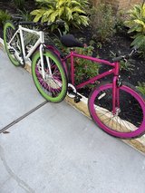 Caraci his and her fixie bikes in Kingwood, Texas