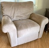 Oversized beige micro fiber Arm Chair - *EUC* in New Lenox, Illinois