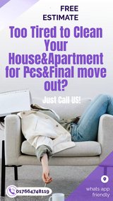 LAST MIN PCS&FINAL MOVE OUT CLEANING SERVICE&FREE ESTIMATE in Ramstein, Germany