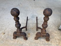 vintage fireplace andirons in Kingwood, Texas