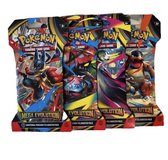 New set of 4 Pokémon Mega Evolution Booster Sleeves in Kingwood, Texas