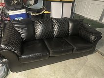 Black Leather Sofa in Warner Robins, Georgia