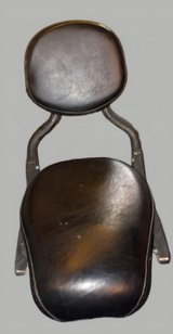 Motorcycle passenger seat and sissy bar with backrest in Conroe, Texas