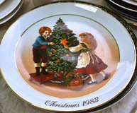 American 1982 Christmas plates (2) in Okinawa, Japan