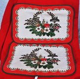 Old German Christmas place mats (2) in Okinawa, Japan
