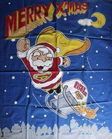 Merry Xmas large cloth in Okinawa, Japan
