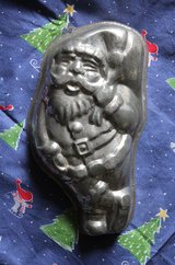 Santa metal shape for cakes in Okinawa, Japan