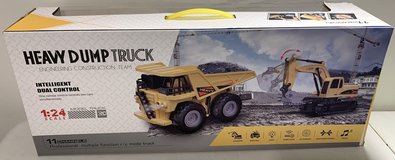 New! RC Heavy Construction Set - Remote Control Dump Truck & Excavator Set in Joliet, Illinois