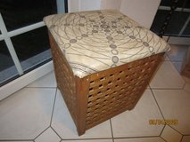 wooden laundry cube / seat in Ramstein, Germany