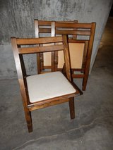 3 folding chairs with pads in Stuttgart, GE
