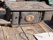 Antique cast iron stove in Alamogordo, New Mexico