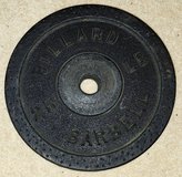 Billard 25 lb weight plate 1 inch in Plainfield, Illinois