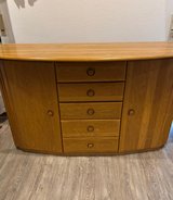 Solid Wood Dresser / Sideboard – 5 Drawers + 2 Cabinets – Sturdy, Classic Design in Ramstein, Germany