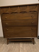 Mid-Century Modern Dresser – Solid Wood, 4 Drawers, Vintage Design in Ramstein, Germany