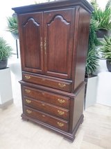 Huge Armoire Wardrobe Closet Dresser Chest Cabinet Solid Wood 41x22x75 Custom Painting Available in Houston, Texas