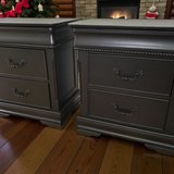 Bedroom Nightstands End Tables Black Satin New in Kingwood, Texas