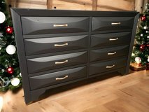 Large Bedroom Dresser Solid Wood Black Satin 61x17x36 Free Delivery New in Kingwood, Texas