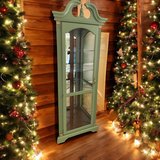 Large Corner Curio Cabinet China Hutch Bookshelf Lighted New Free Delivery in Kingwood, Texas